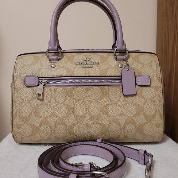 Coach Rowan Satchel in Signature Canvas - Picture 2 of 13